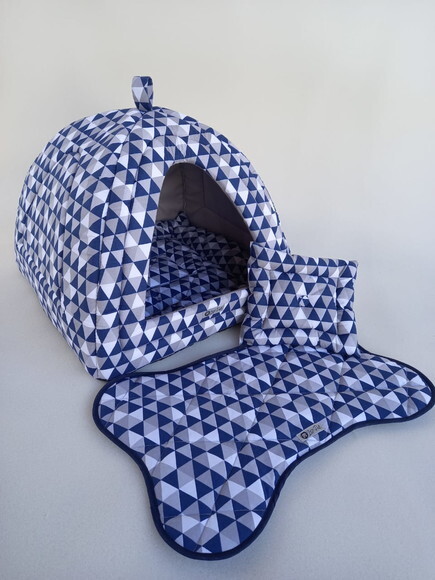 Casinha Iglu para Pets Triangle 60x60 com 4 peças