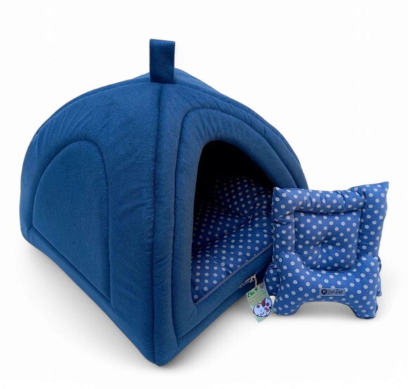Casinha Iglu Pets Suede 70x70 2 Peças