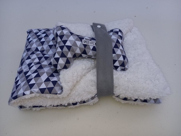 Edredon Pet 70x50 Cores Azul e Rosa