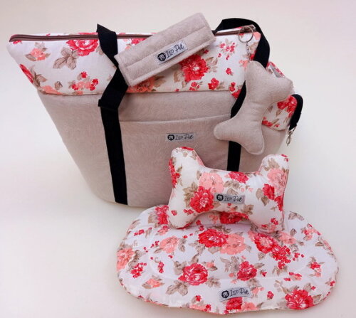 Bolsa De Transporte Para Pets Floral M