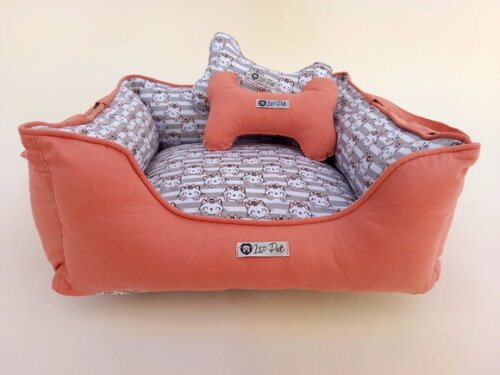 Cama para Pets 40x40 Gatinha Dupla Face