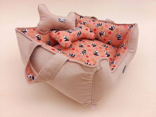 Cama para Pets 40x40 Pandinha Dupla Face