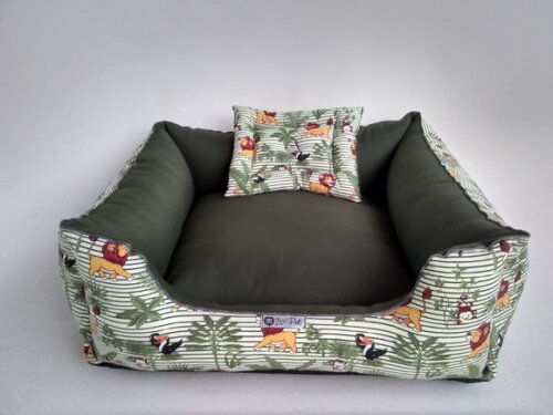 Cama para Pets 50x50 Quadrada Selva
