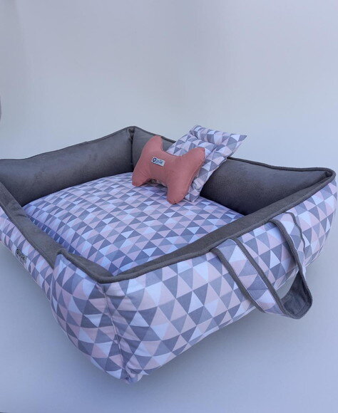 Cama para Pets 70x40 Retangular Triangle