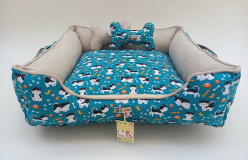 Cama para Pets Alças Dupla Face 70x70