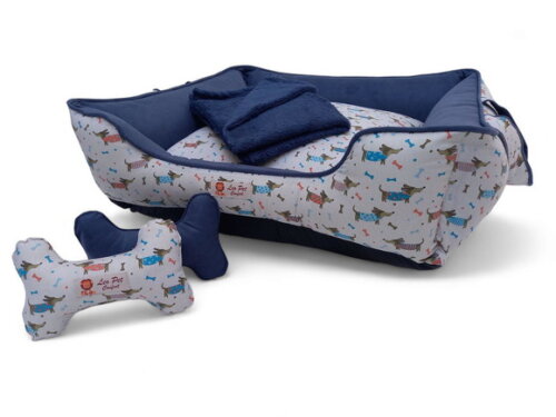 Cama para Pets com Alças e Cobertor 50x50