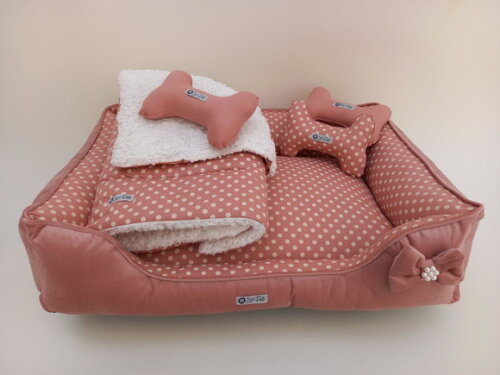 Cama para Pets Dupla Face 60x60 +edredon 70x50 Chega