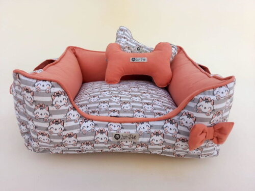 Cama para Pets Gatinha 70x50 Dupla Face