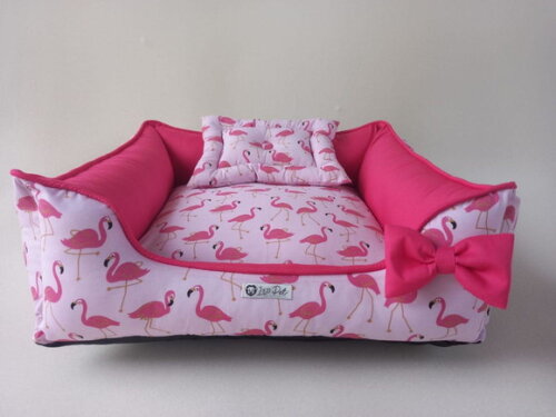 Cama para Pets quadrada Flamingo 50x50