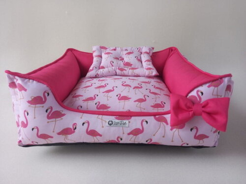 Cama para Pets quadrada Flamingo 50x50