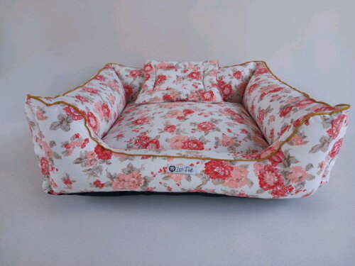 Cama para Pets quadrada Floral 50x50
