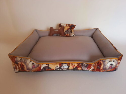 Cama para Pets quadrada Happy Dog 70x50