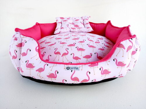 Cama Para Pets Redonda Flamingo 80x80