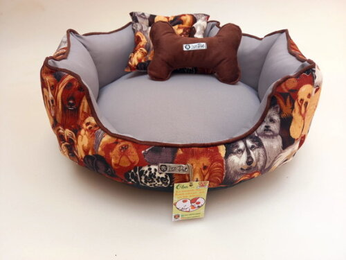 Cama para Pets redonda Happy Dog 50x50