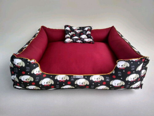Cama para Pets retangular Dog Loly 90x70