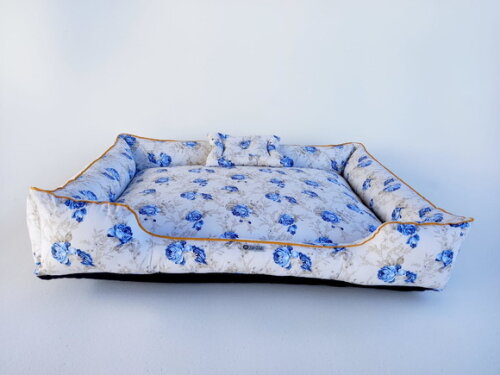 Cama para Pets retangular Floral 90x70