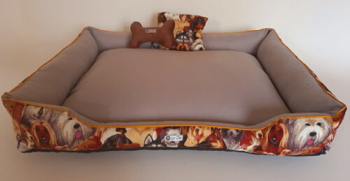 Cama para Pets retangular Happy Dog 90x70