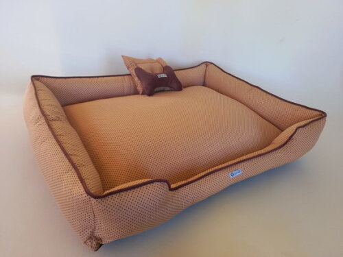 Cama para Pets retangular Poá 90x70