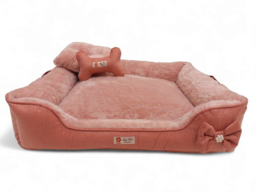 Cama Pelúcia e Suede para Pets Dupla Face com Alças 80x60
