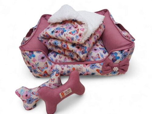 Cama Pet 60x60 e Edredon Cherpa 70x50