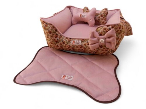 Cama Pets 40x40 com Alças e Tapete