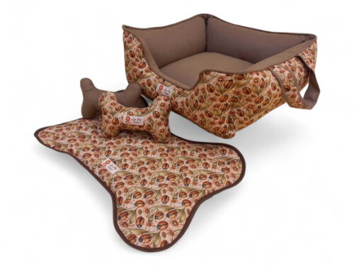 Cama Pets 50x50 com Alças e Tapete