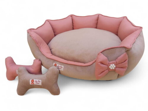 Cama Pets 60x60,edredon Cherpa/veludo e Tapete