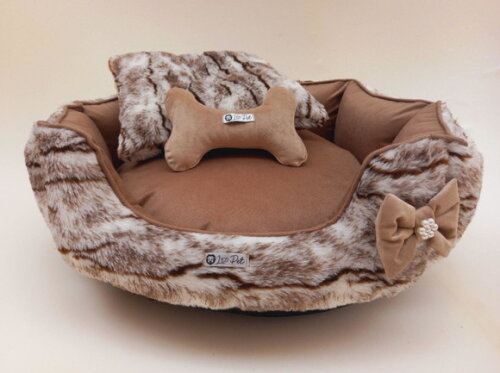 Cama Pets Pelucia e Suede Redonda 50x50