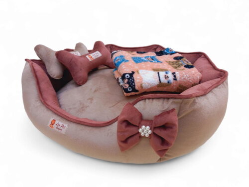 Cama Pets Redonda 50x50 e Cobertor