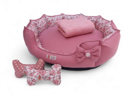Cama Pets Redonda 50x50 e Cobertor