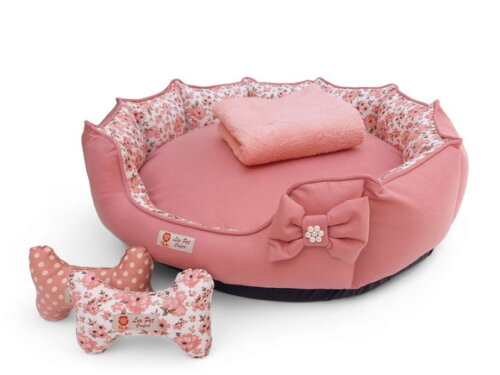 Cama Pets Redonda 50x50 e Cobertor