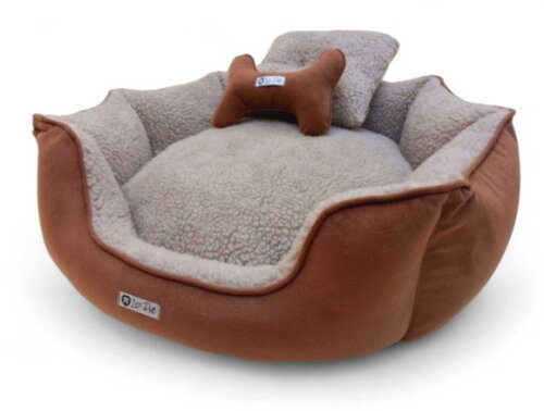 Cama Pets Redonda 60x60 Pelúcia + Edredon 70x50