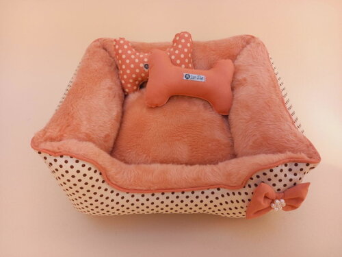 Cama Quadrada Pelúcia para Pets 40x40