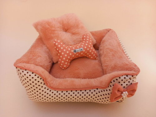 Cama Quadrada Pelúcia para Pets 40x40