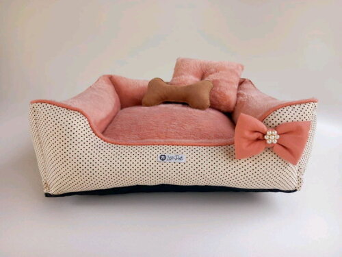 Cama quadrada Pelúcia para Pets 60x60
