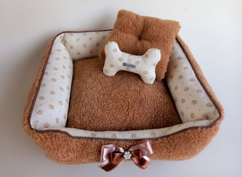 Cama quadrada Pelúcia para Pets 80x60