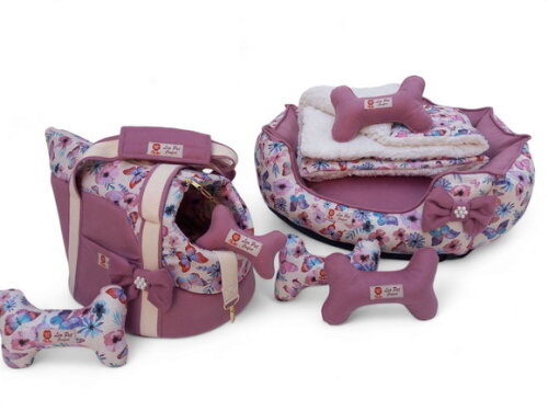 Cama Redonda 50x50, Edredon, Bolsa