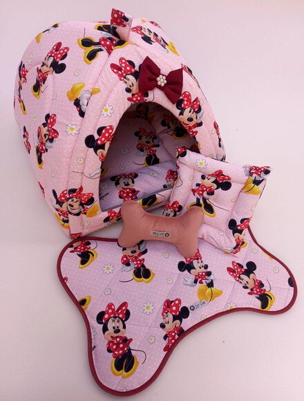 Casinha Iglu para Pets Minnie 50x50 com 4 Peças