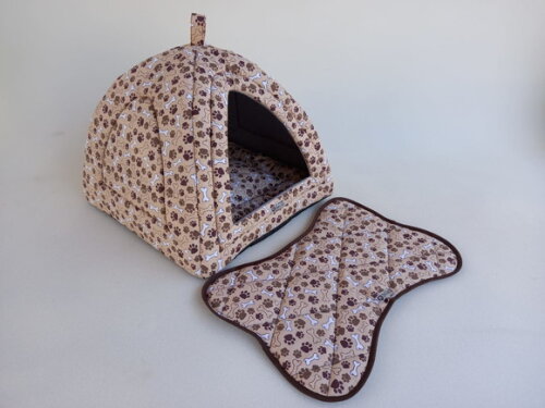 Casinha Iglu para Pets Patinhas 70x70 com 4 peças