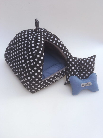 Casinha Iglu para Pets poa 25x25 com 22 de altur com 2 peças