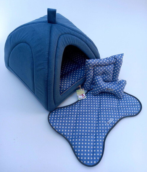Casinha Iglu para Pets Poá 40x40 com 4 Peças