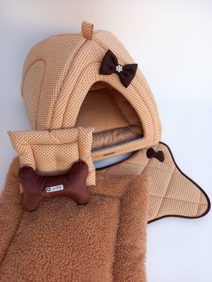 Casinha Iglu Para Pets Poá 60x60 Com 4 Peças