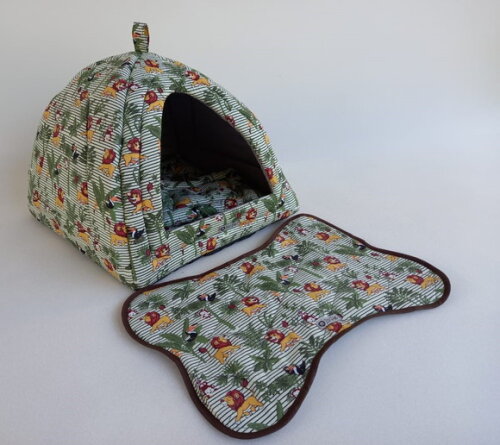 Casinha Iglu para Pets Selva 60x60 com 4 peças