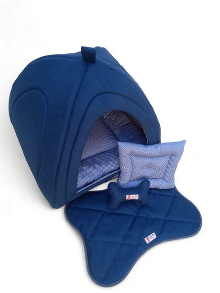 Casinha Iglu para Pets Sued 50x50 com 4 Peças
