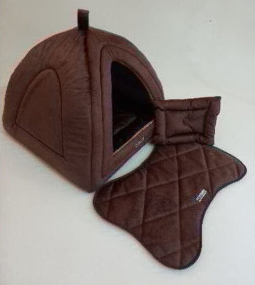Casinha Iglu para Pets sued 60x60 com 4 peças