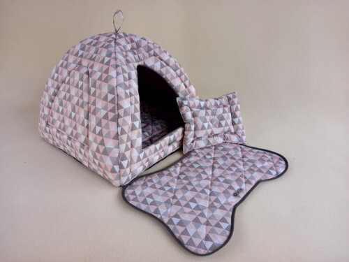 Casinha Iglu para Pets Triangle 70x70 com 4 peças