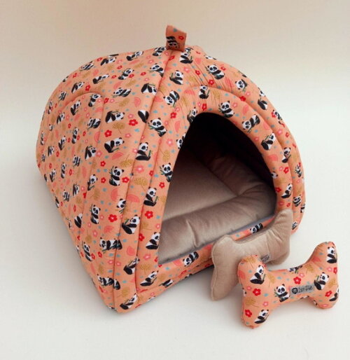 Casinha Iglu para Pets ursinho 50x50 com 2 peças