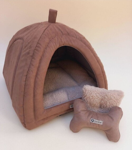 Casinha Pets Pelucia 40x40 com 2 Peças