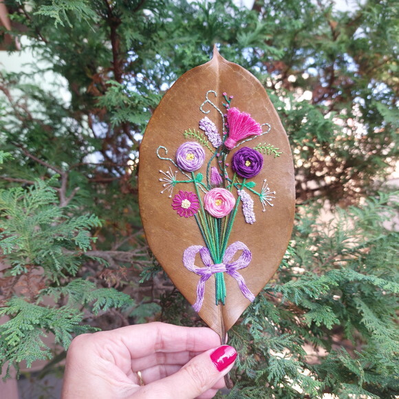 Buquê em Folha Seca- Flor do Campo