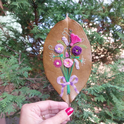 Buquê em Folha Seca- Flor do Campo